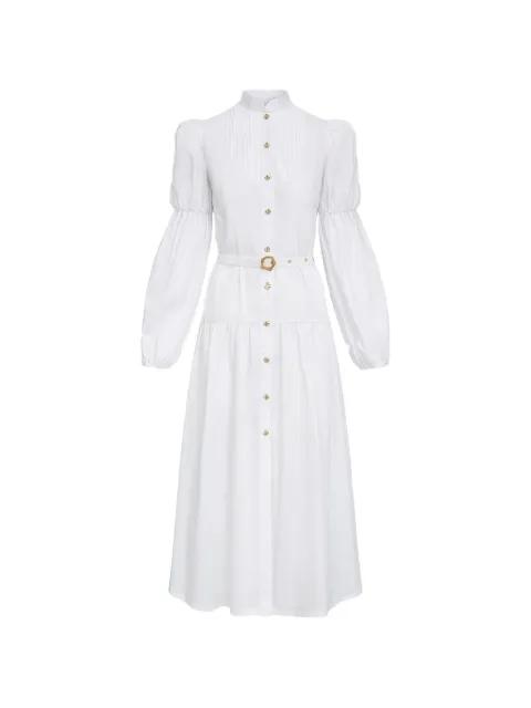 Derain long-sleeve belted dress by VIOLANTE NESSI