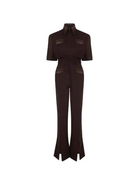 Duse strong collar split jumpsuit by VIOLANTE NESSI