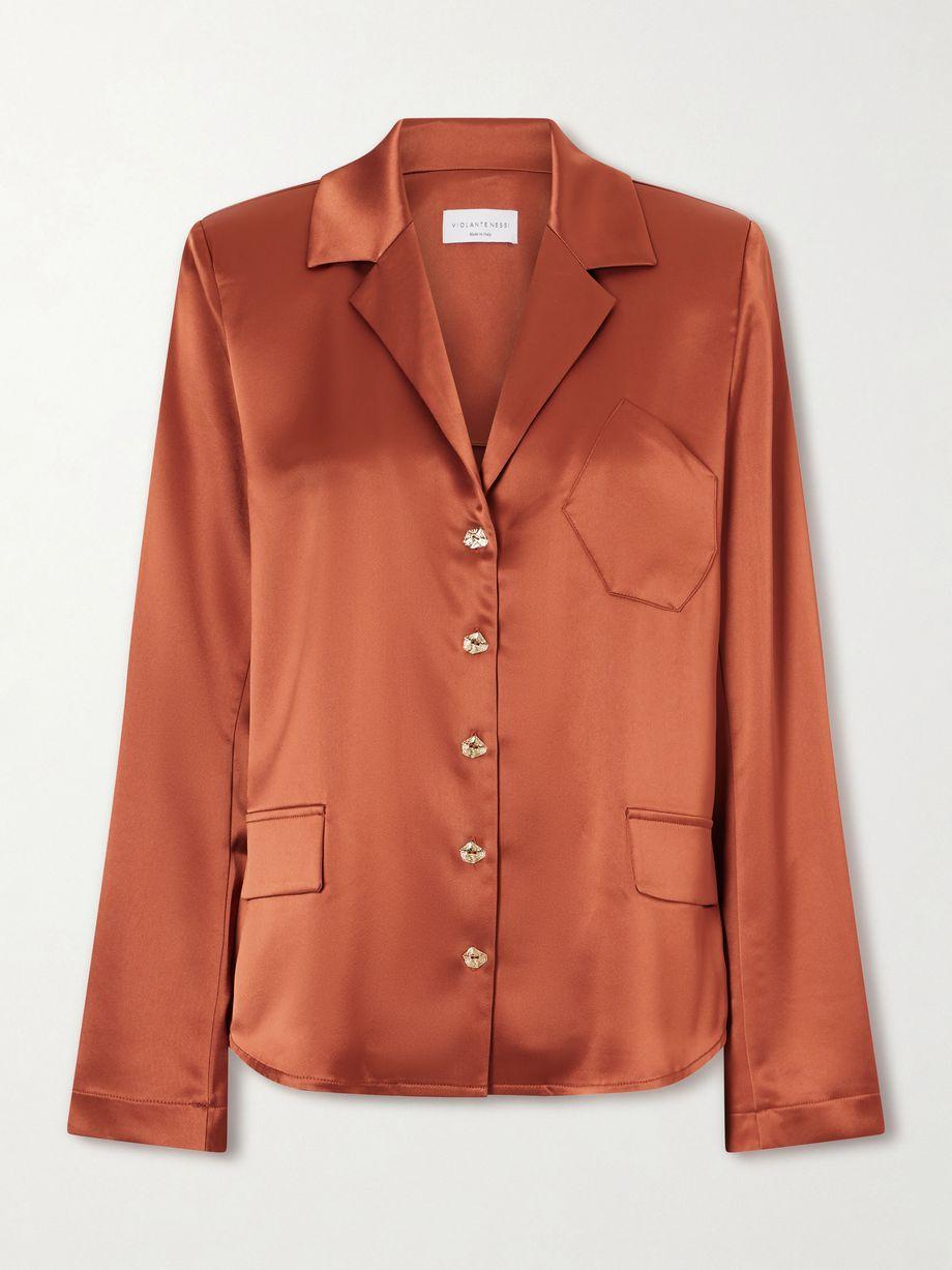 Joli satin blouse by VIOLANTE NESSI