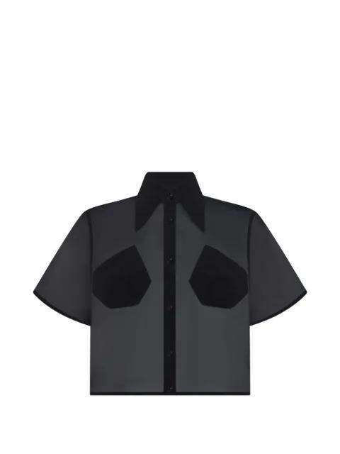 Lea embroidered cropped shirt by VIOLANTE NESSI
