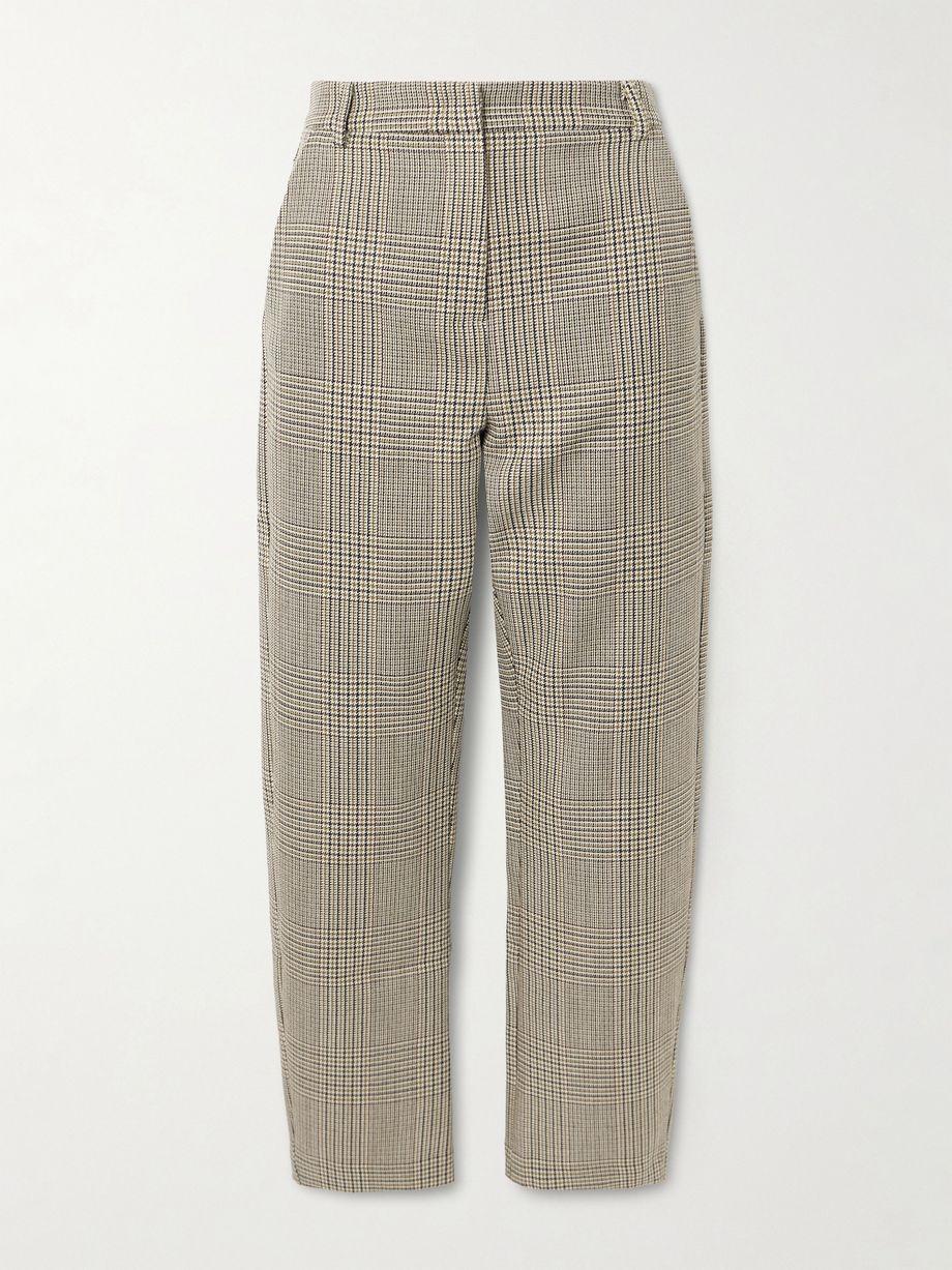 New York houndstooth wool tapered pants by VIOLANTE NESSI