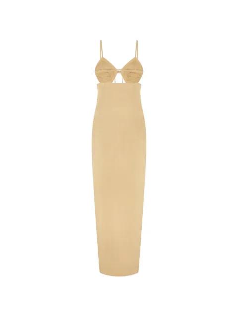 Rodari geometric-cup maxi dress by VIOLANTE NESSI