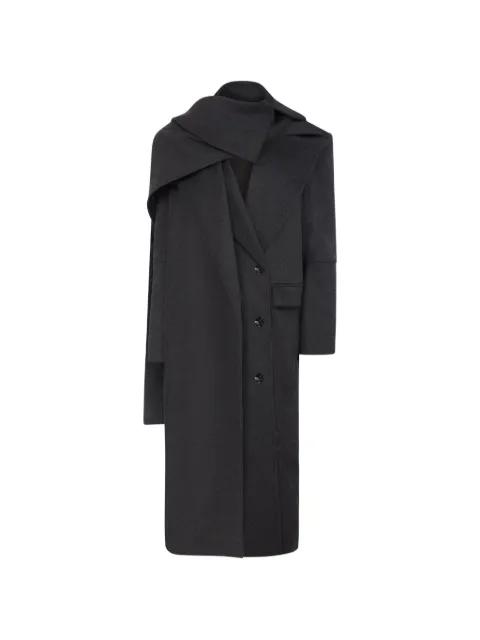 Sloane double-breasted scarf coat by VIOLANTE NESSI