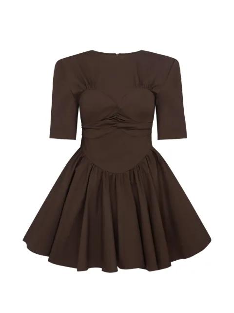 Timothee short-sleeve pleated mini dress by VIOLANTE NESSI