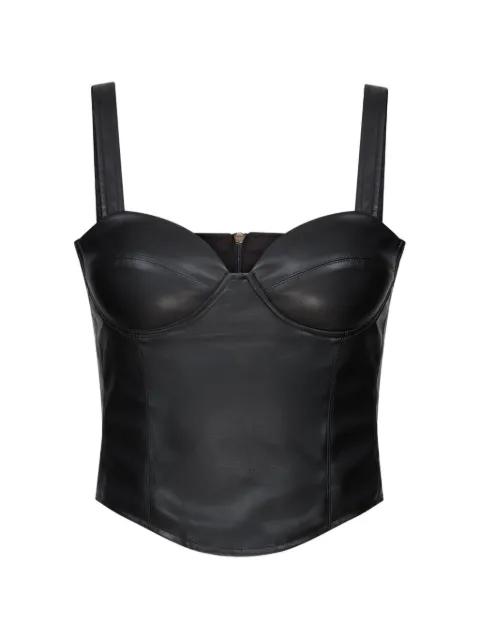 Vermeer shaped-cups bustier top by VIOLANTE NESSI