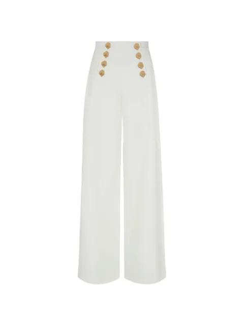 Viotti button wide-leg pallazo pants by VIOLANTE NESSI