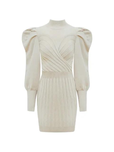 Yoko sculptural ribbed mini dress by VIOLANTE NESSI