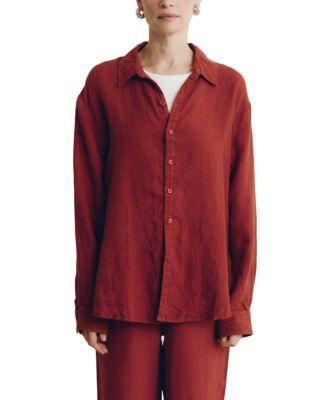 Cecile Oversized Linen Shirt by VIR VITA