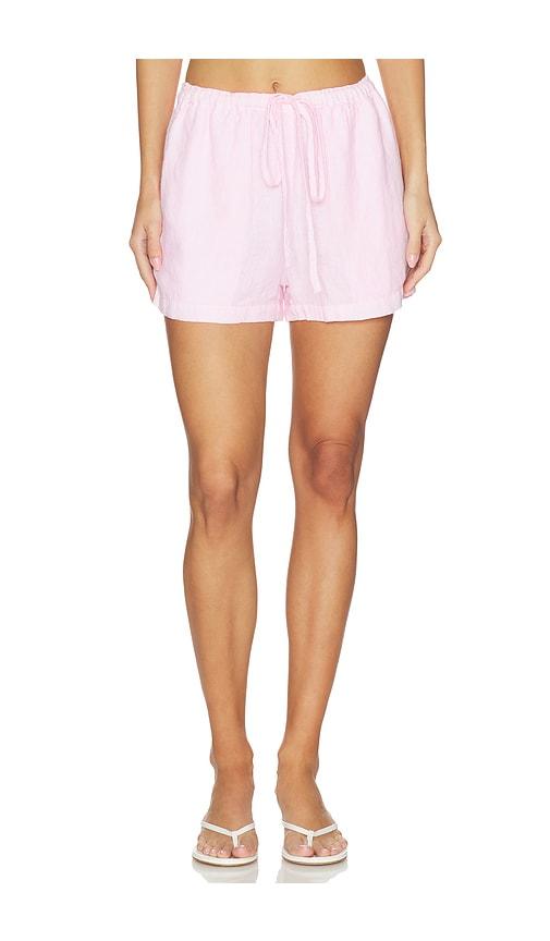 VIR VITA Ida Linen Short in Pink by VIR VITA