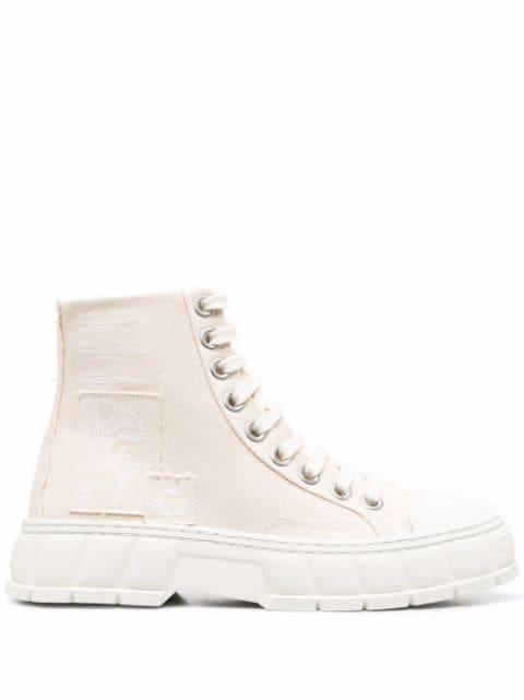 patch-detail high-top sneakers by VIRON