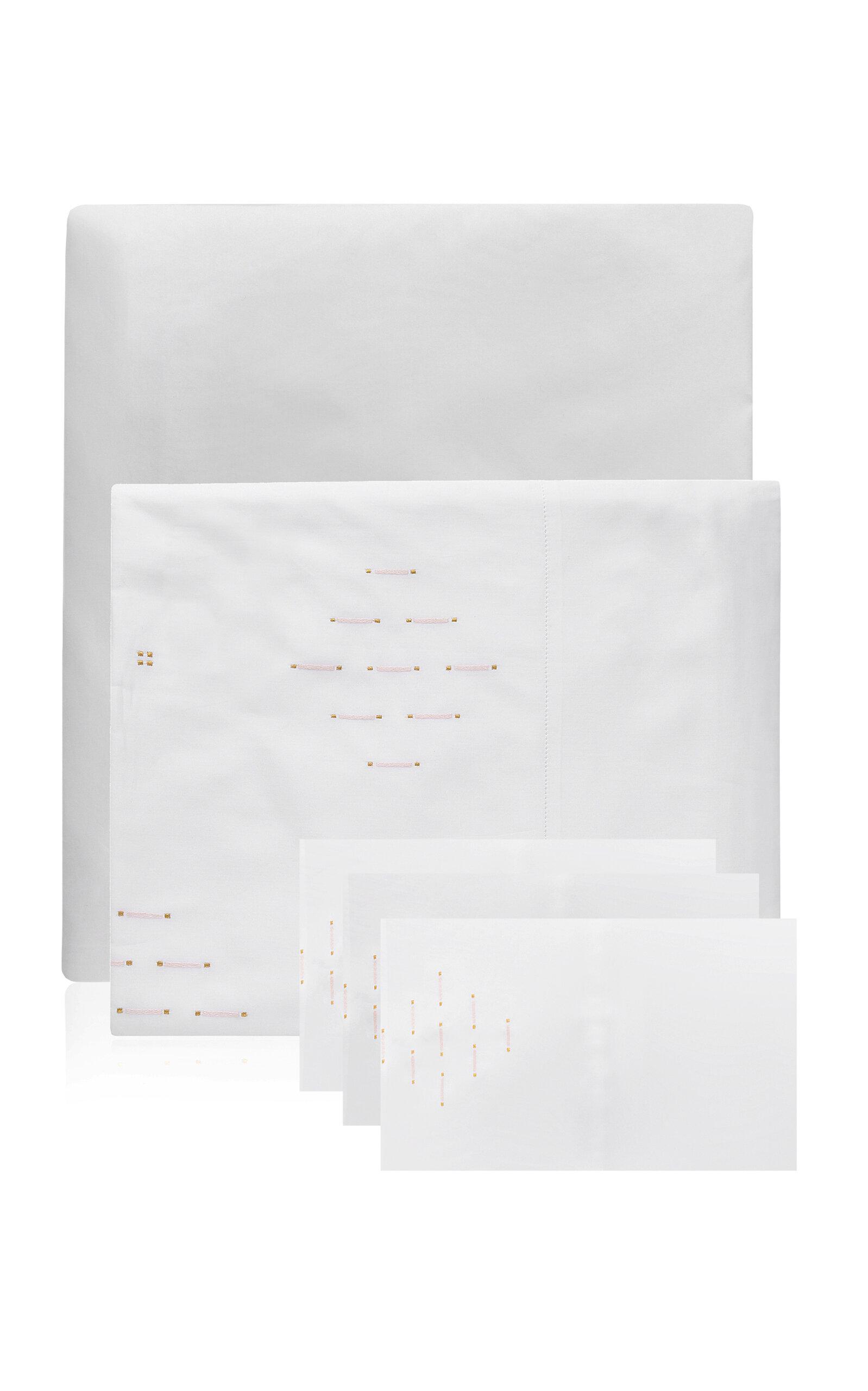 Vis-A-Vis Paris - 1930 King Cotton Satin Bedding Set - Multi - Moda Operandi by VIS-A-VIS PARIS