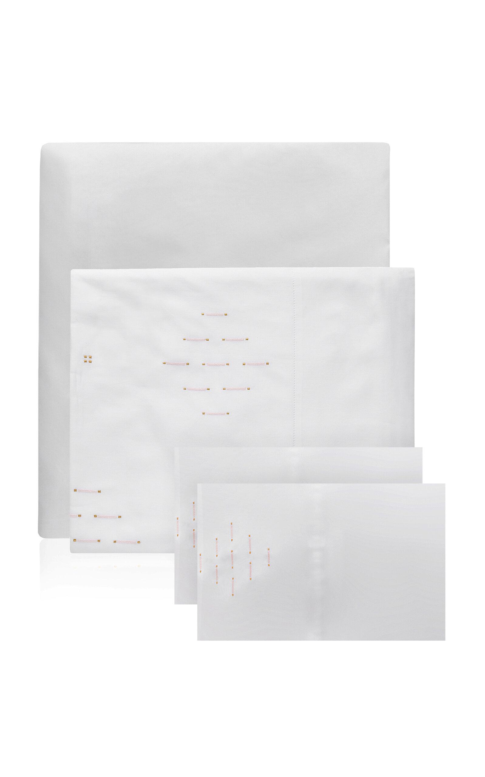 Vis-A-Vis Paris - 1930 Queen Cotton Satin Bedding Set - Multi - Moda Operandi by VIS-A-VIS PARIS