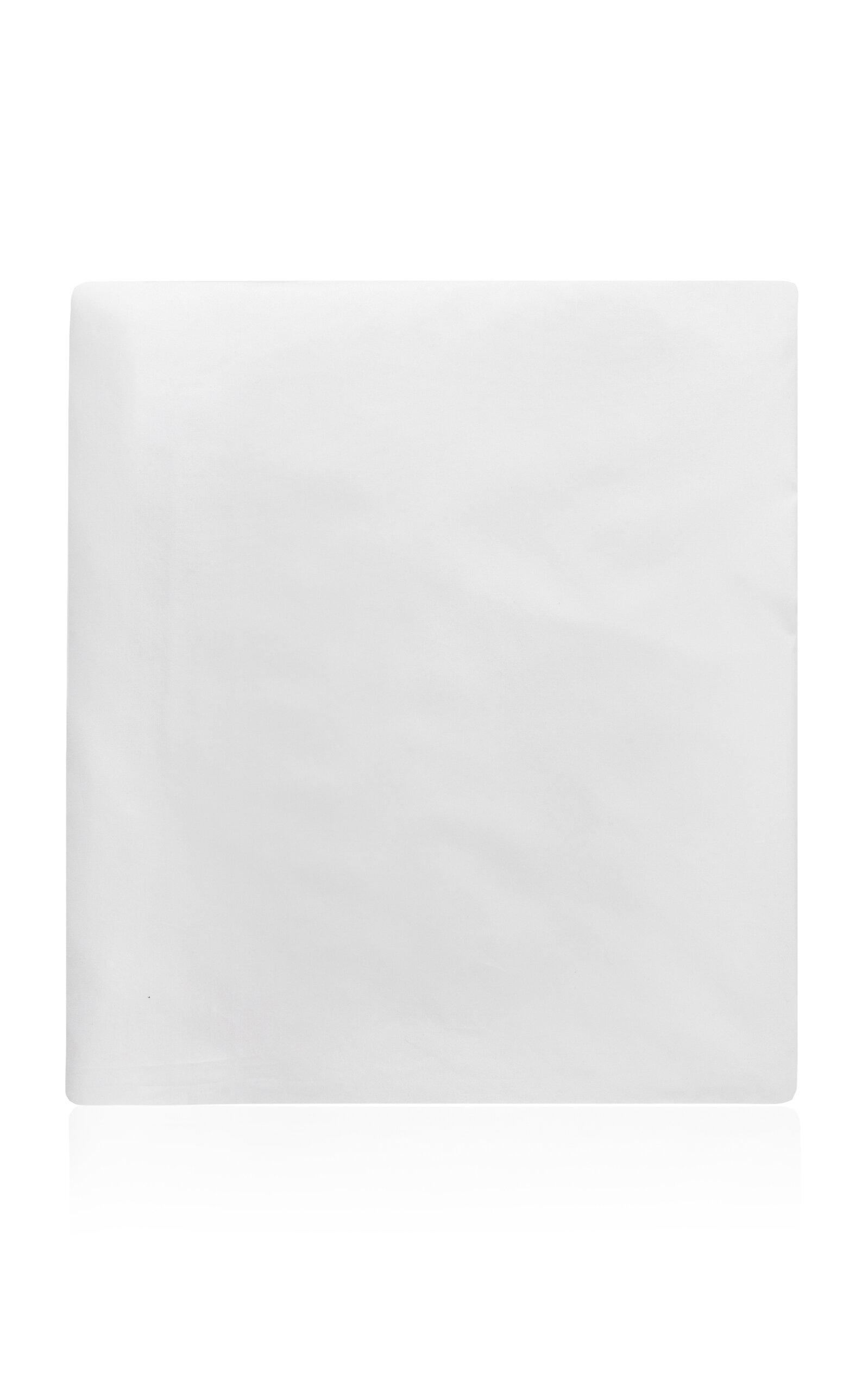 Vis-A-Vis Paris - Blossom King Cotton Satin Fitted Sheet - White - Moda Operandi by VIS-A-VIS PARIS
