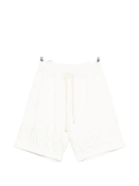 flame-embroidered shorts by VISION OF SUPER