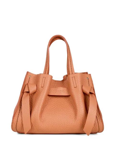 Vittoria Blush grainy knotted tote bag by VISONA`