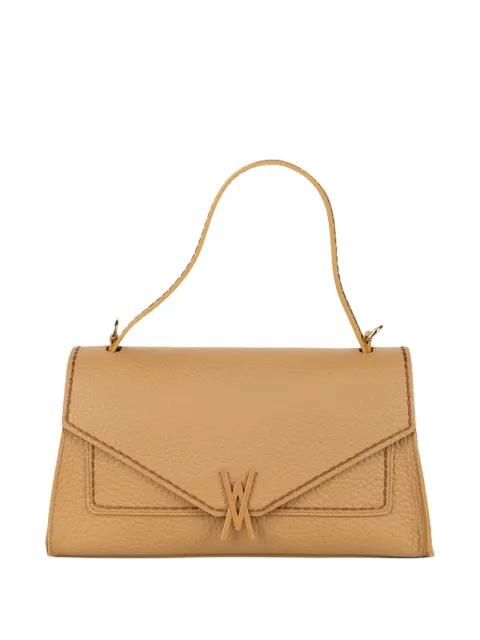 grained-leather envelope satchel bag by VISONA`