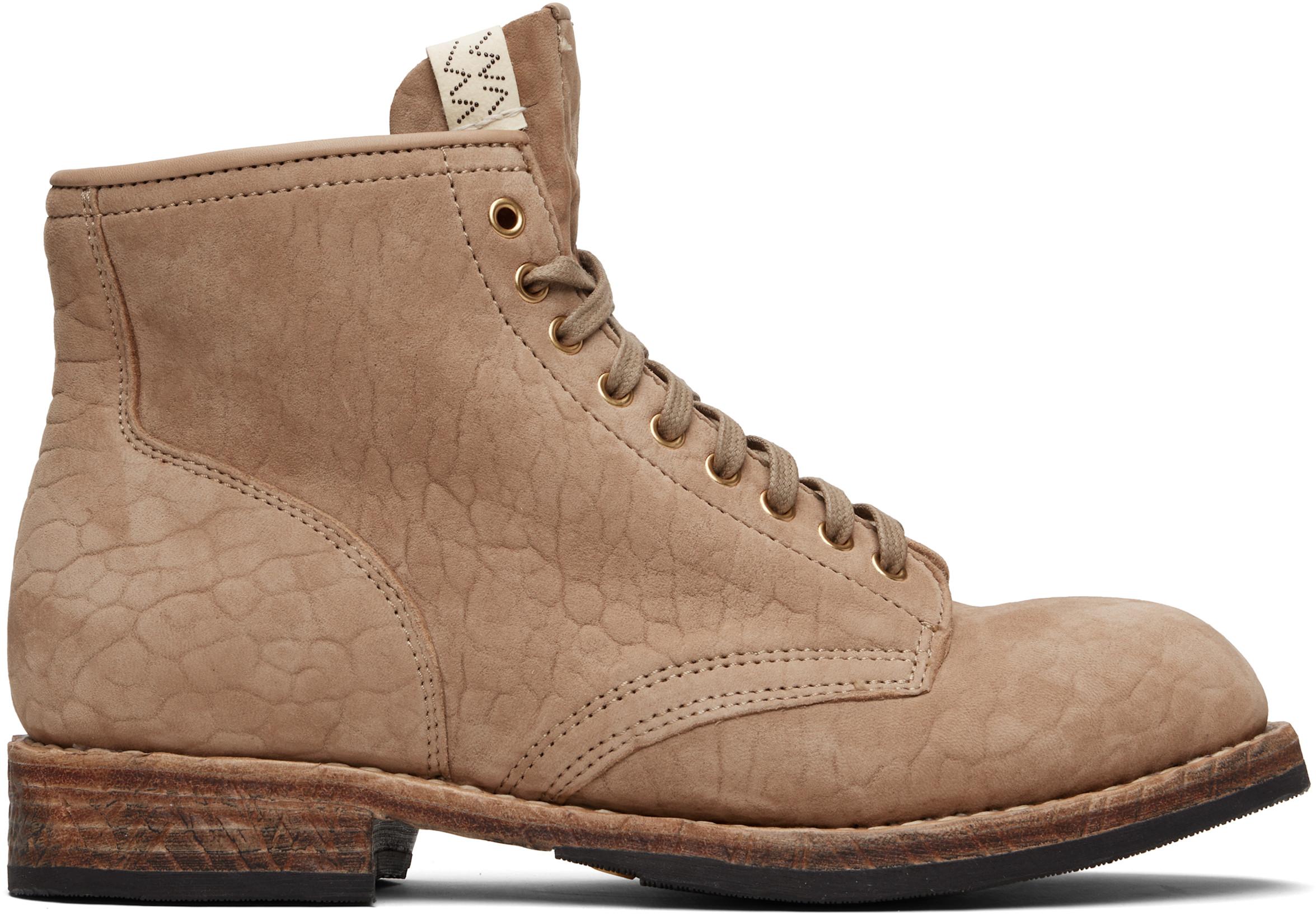 Beige Brigadier Mid-Folk Boots by VISVIM
