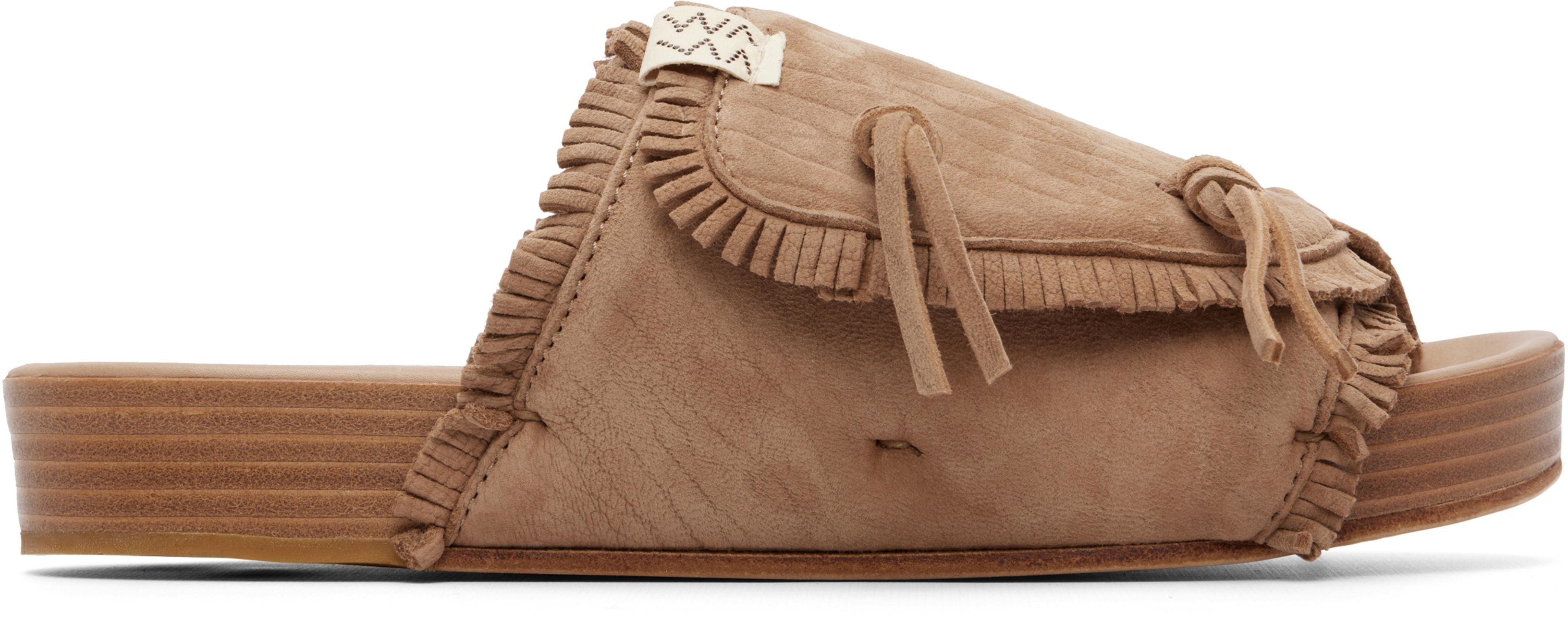 Beige Christo Shaman-Folk Sandals by VISVIM