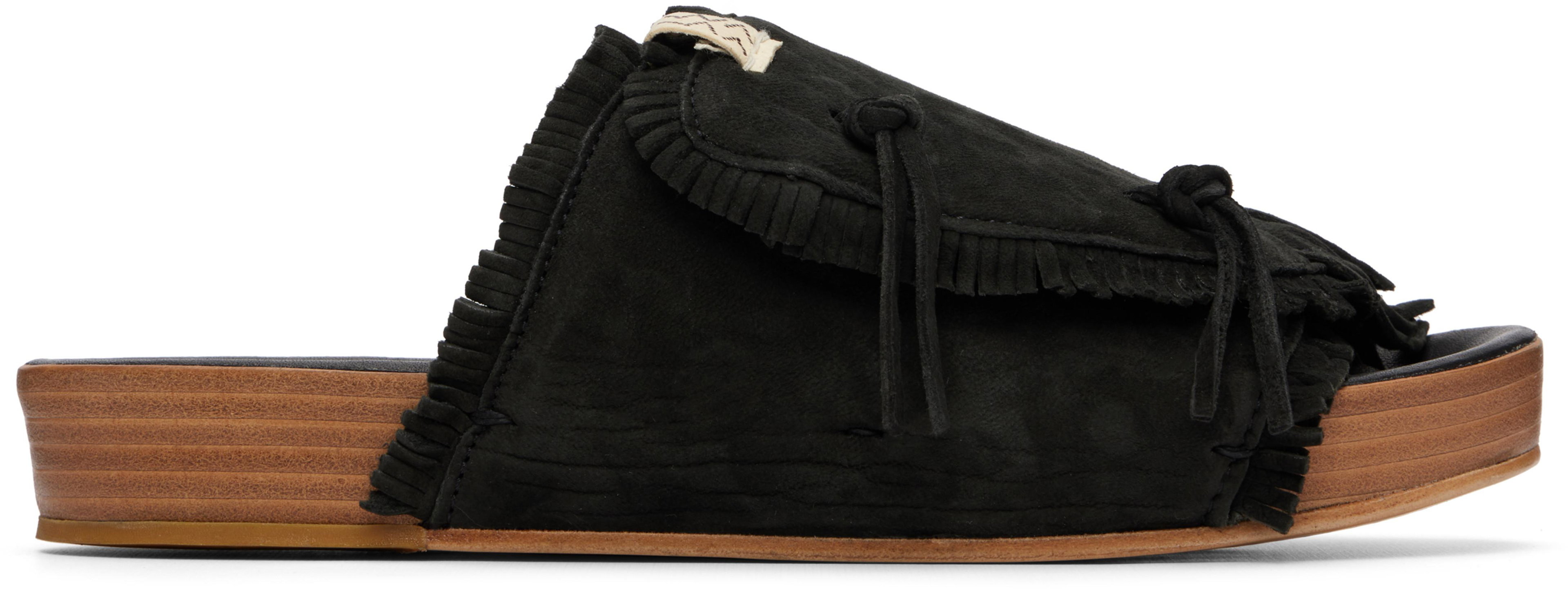 Black Christo Shaman-Folk Sandals by VISVIM