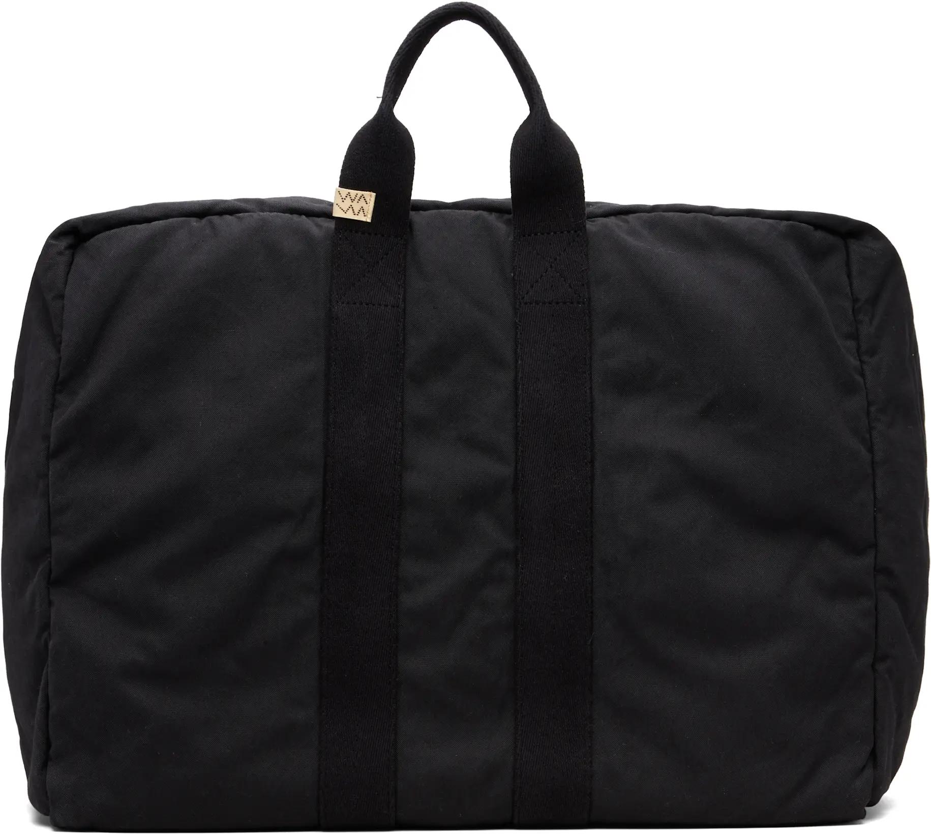 Black Plura Duffle Bag by VISVIM