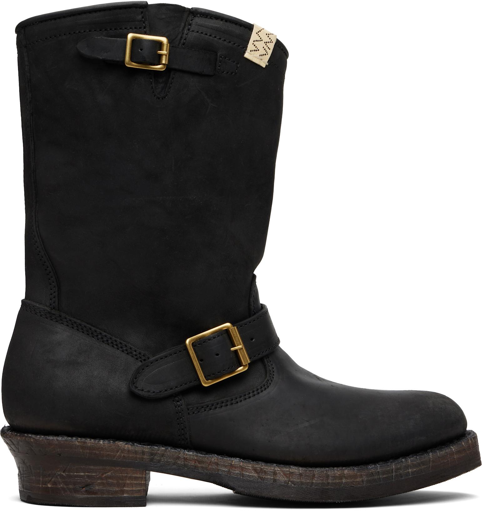 Black T.W.O. Folk Boots by VISVIM