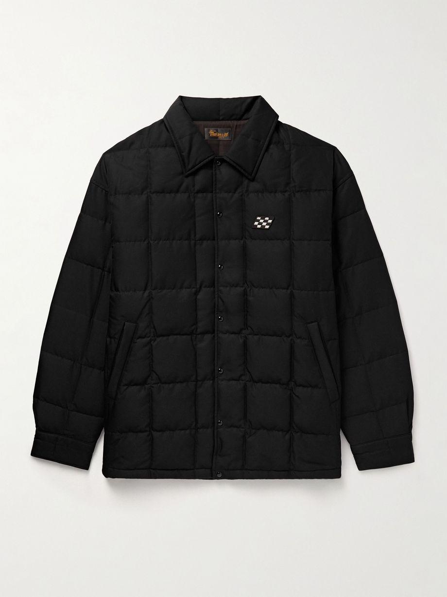 Coach Appliquéd Quilted Wool and Silk-Blend Twill Down Jacket by VISVIM Coach Appliquéd Quilted Wool and Silk-Blend Twill Down Jacket by VISVIM