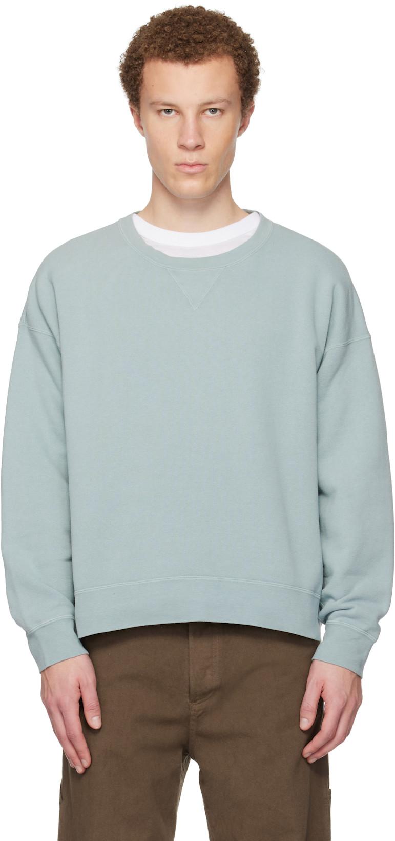 Green Jumbo SB L/S DMGD Sweatshirt by VISVIM