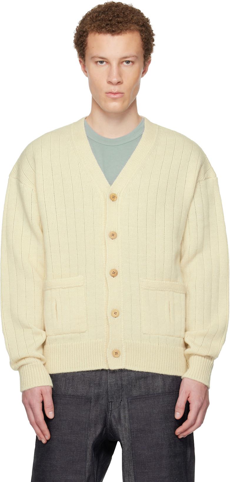 Off-White Knit Cardigan by VISVIM