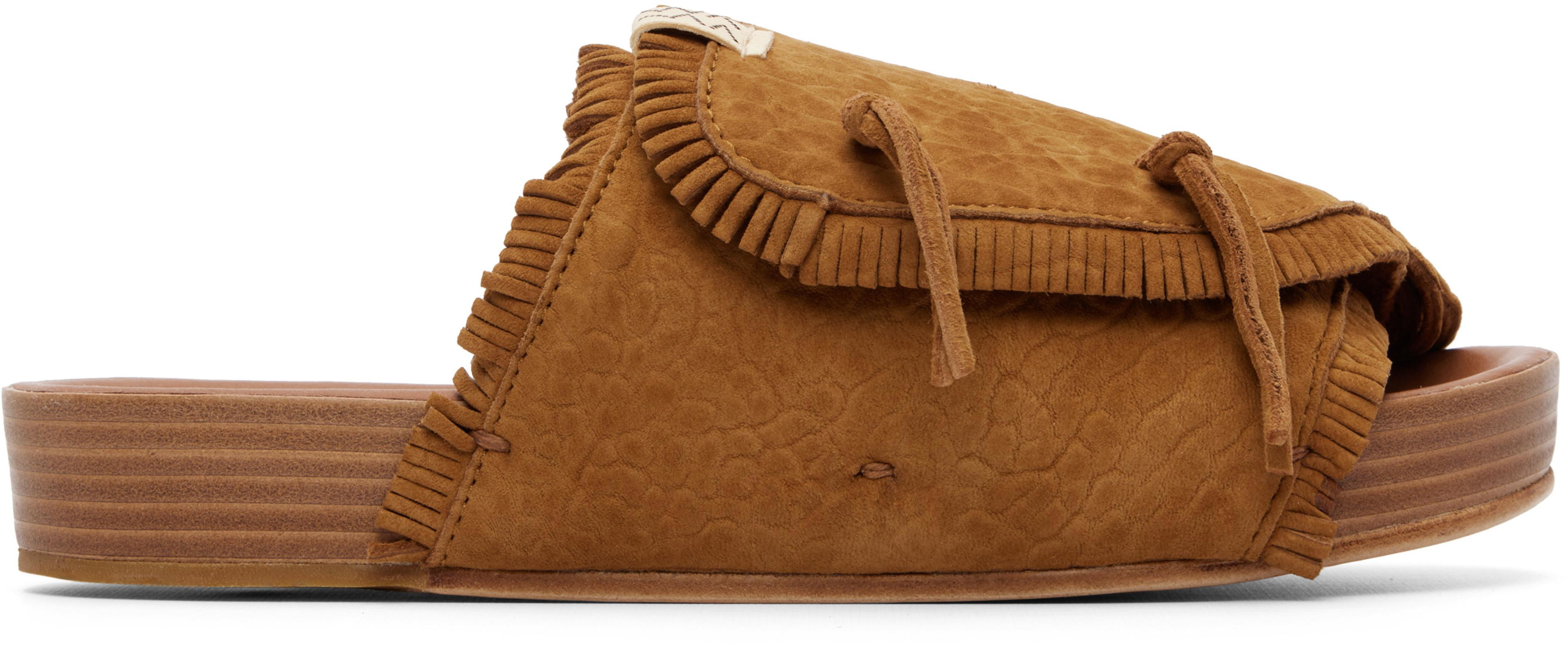 Tan Christo Shaman-Folk Sandals by VISVIM