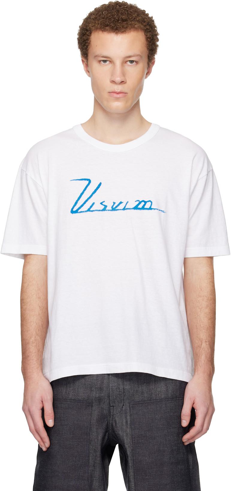 White Jumbo S/S 'Visvim' T-shirt by VISVIM