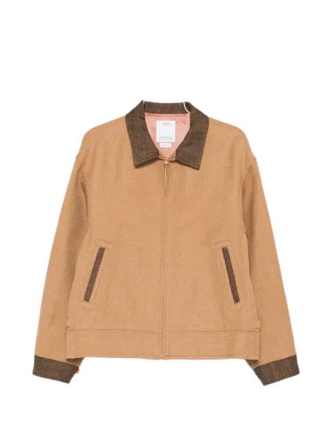 contrast-collar zip jacket by VISVIM