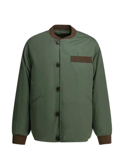 contrast-trim button-up bomber jacket by VISVIM