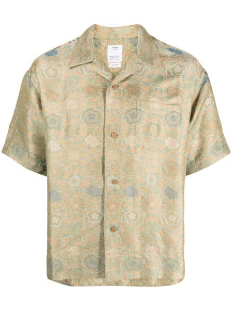 graphic-print silk shirt by VISVIM