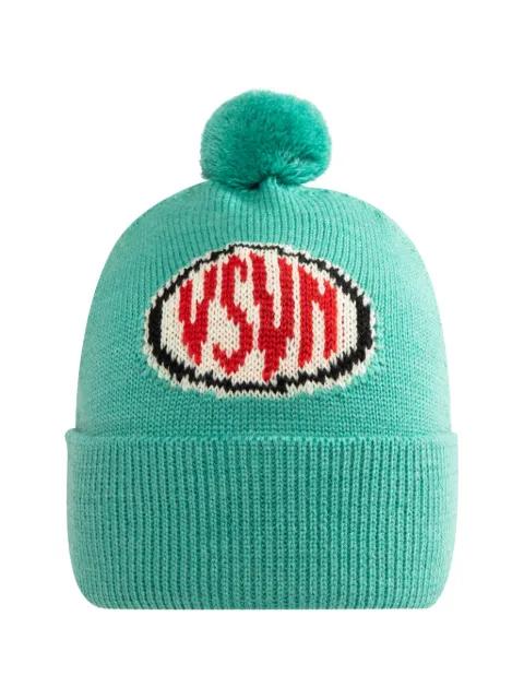 intarsia-logo beanie by VISVIM