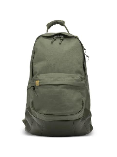 leather-panelled zip-around backpack by VISVIM