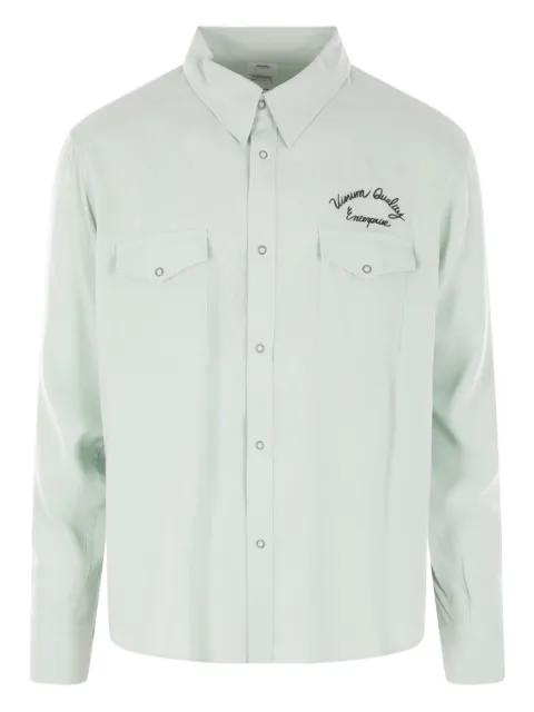 logo- embroidered shirt by VISVIM
