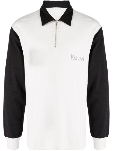 logo-print half-zip sweatshirt by VISVIM