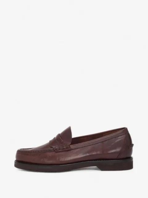 penny-slot leather loafers by VISVIM
