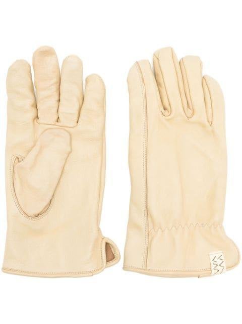 slip-on leather gloves by VISVIM