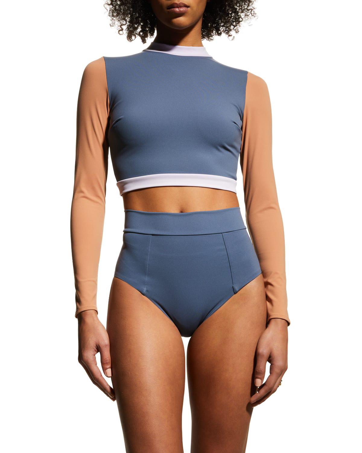 Cleo Keyhole-Back Rashguard by VITAMIN A