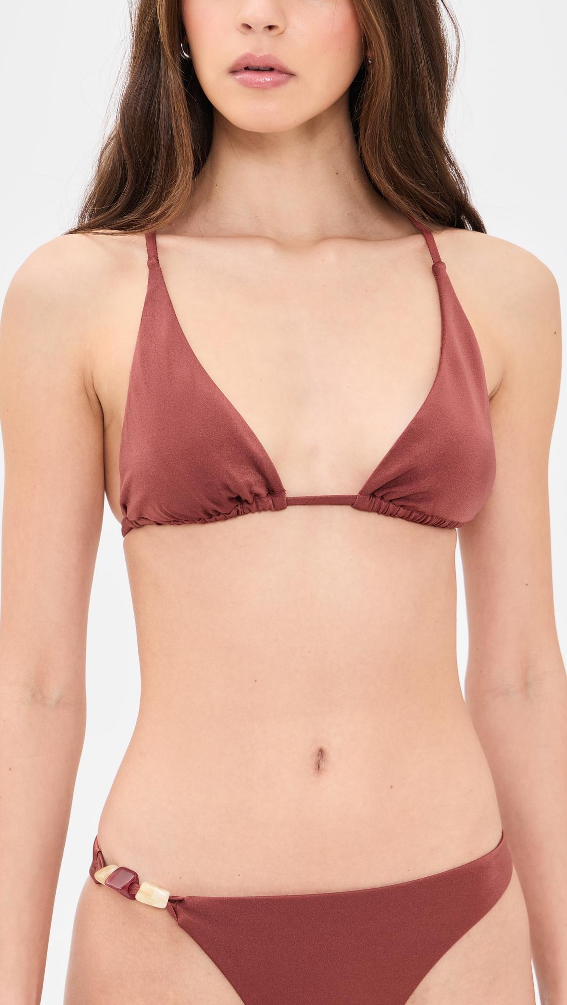 Terra Halter Triangle Bikini Top by VITAMIN A