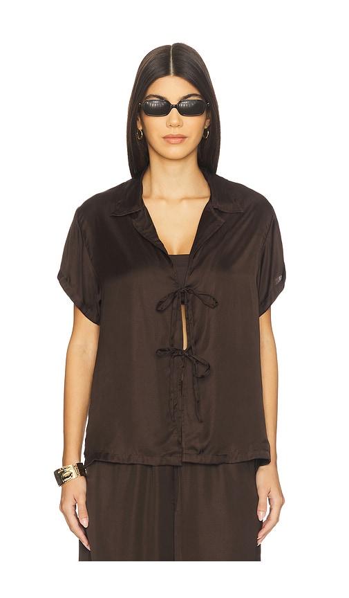 vitamin A Kami Shirt in Black by VITAMIN A