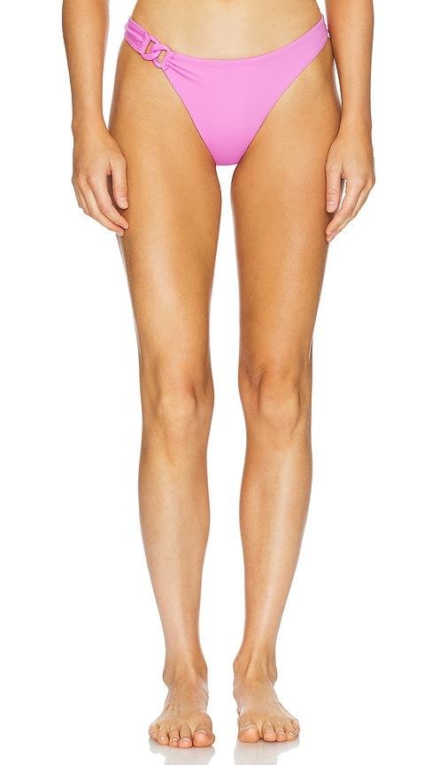 vitamin A Luxe Link Cheeky Bikini Bottom in Pink by VITAMIN A