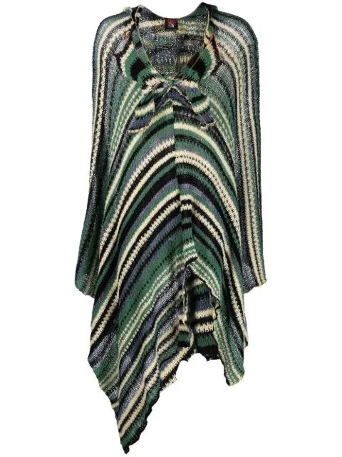 butterfly knit longline poncho by VITELLI