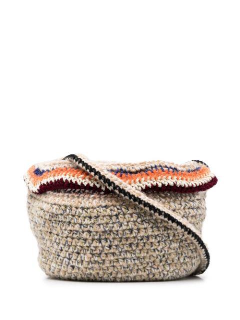 chunky-knit wool shoulder bag by VITELLI
