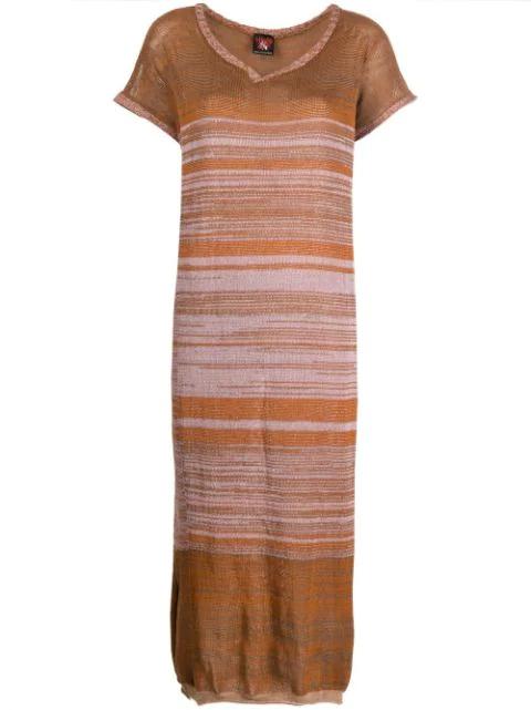 marl-knit shift dress by VITELLI