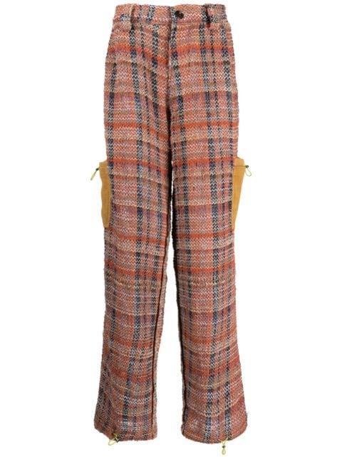 whipstitch straight-leg trousers by VITELLI