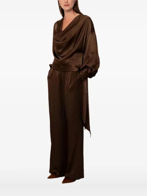 Suhail cowl-neck tie-detail top by VIVEH