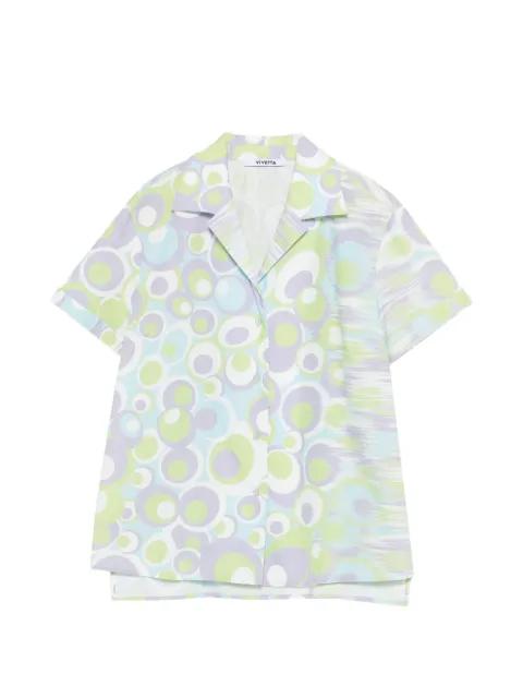 circle-pattern shirt by VIVETTA