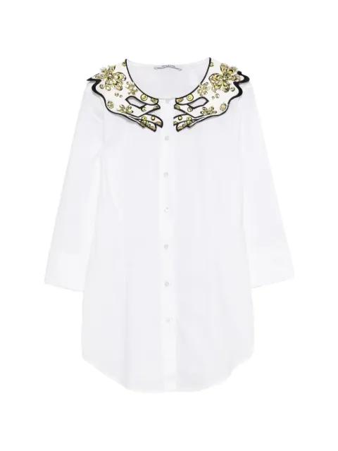 crystal-embellished shirt by VIVETTA